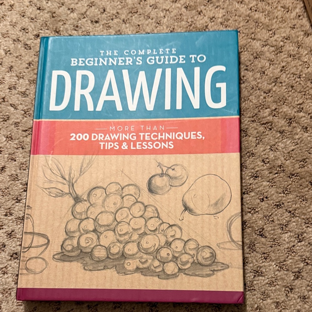 Beginner's Guide to Drawing Book - Blue and Brown Cover